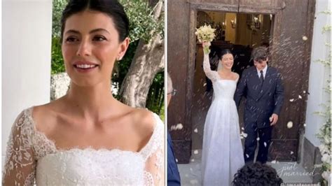 abito di prada di alessandra mastronardi|matrimonio mastronardi alessandra.